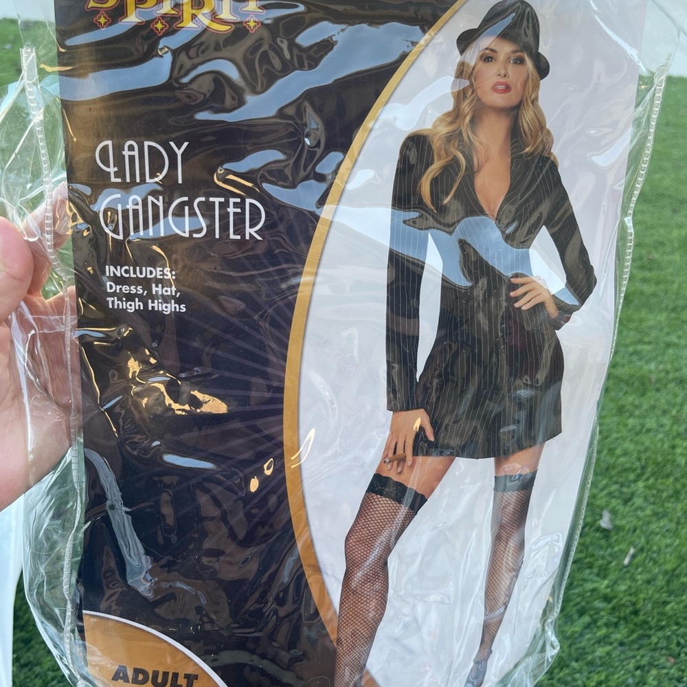 New! - Lady Gangster Costume, Small